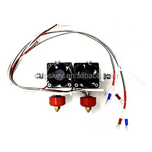 0.2mm/0.3mm/0.4mm Dual-Head Nozzle Extruder 3D Printer Print Dual-Head for 3D Printer