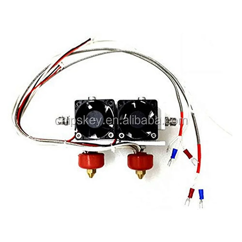 0.2mm/0.3mm/0.4mm Dual-Head Nozzle Extruder 3D Printer Print Dual-Head for 3D Printer