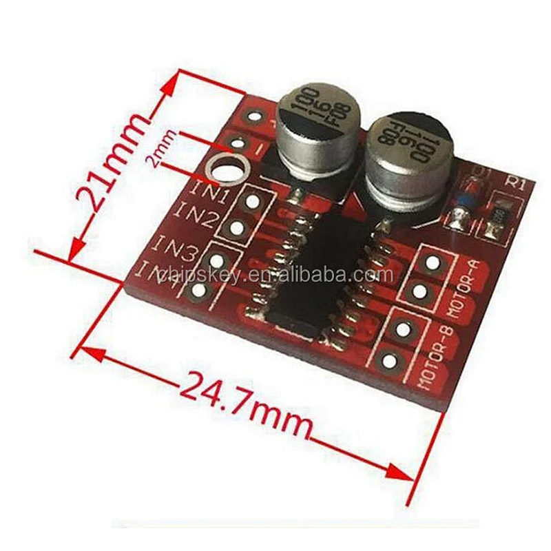 Dual Channel L298N DC Motor Driver Board PWM Speed Dual H-Bridge Stepper Module
