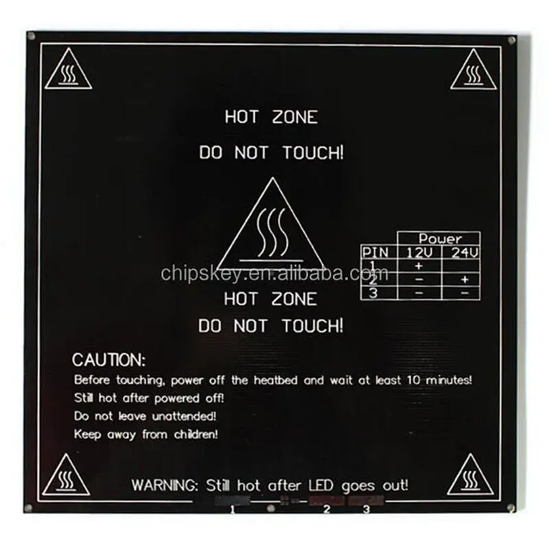 3D printer MK3 aluminum plate hot bed heating bed reprap standard 3mm