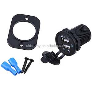 Dual USB Car Universal Charger Car Charger socket with LED lights
