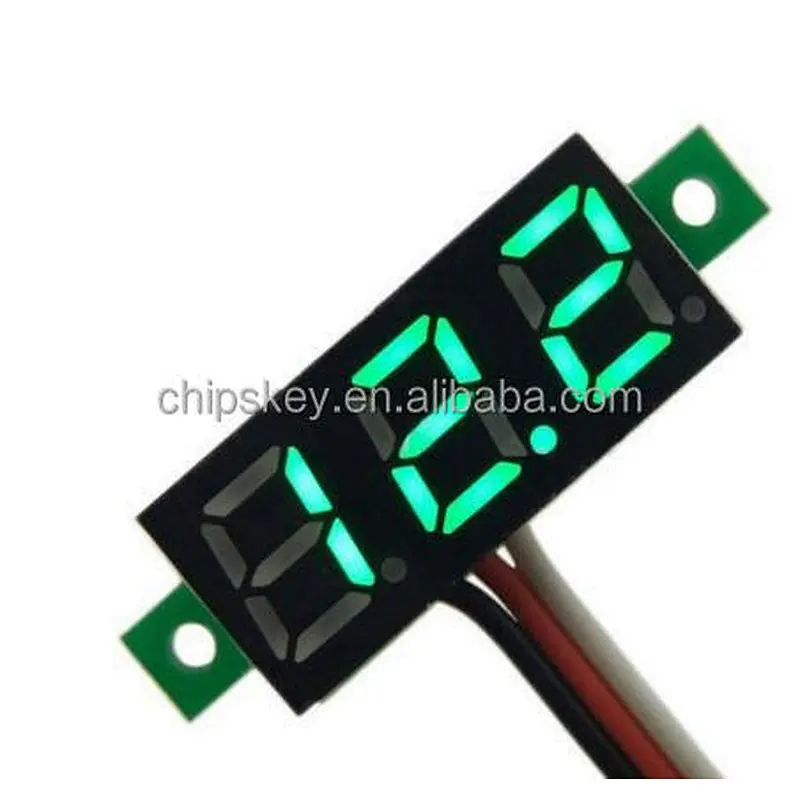 Green 0.28 inch ultra-small digital DC voltage meter three-wire digital adjustable DC 0-100V