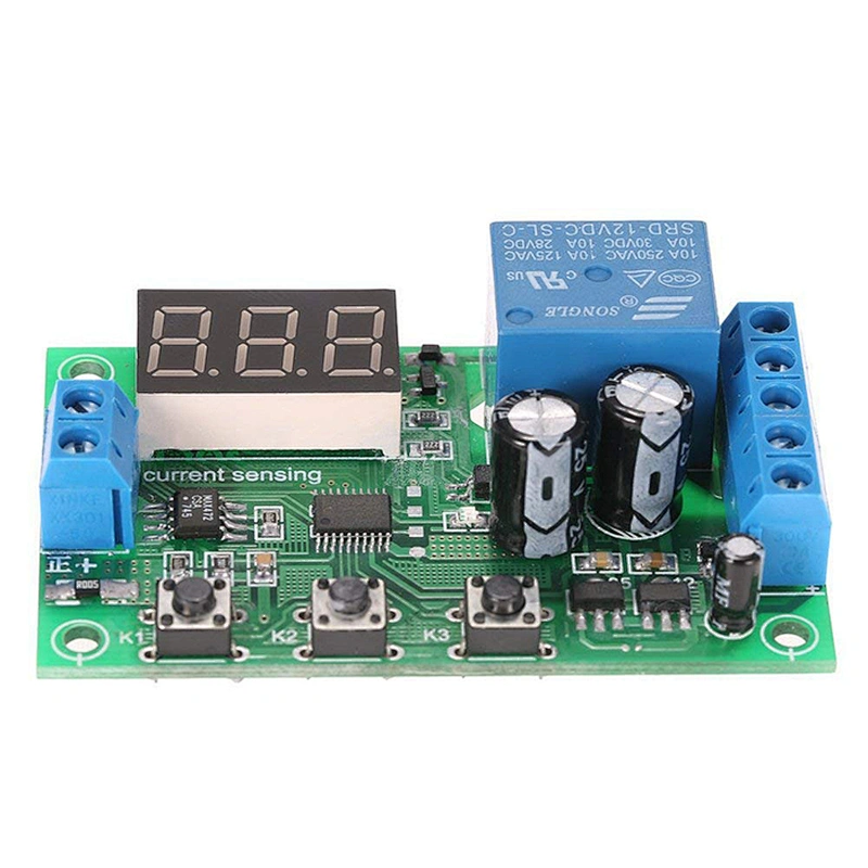 0-10A DC Current Detection Sensor Module Delay Time Relay Control Switch 12V