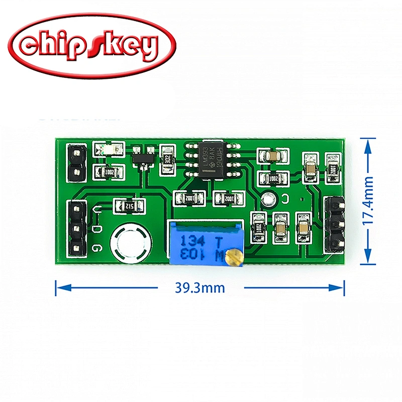 LM393 voltage comparator module/adjustable precision signal/waveform shaping high-level dual output LED indicator