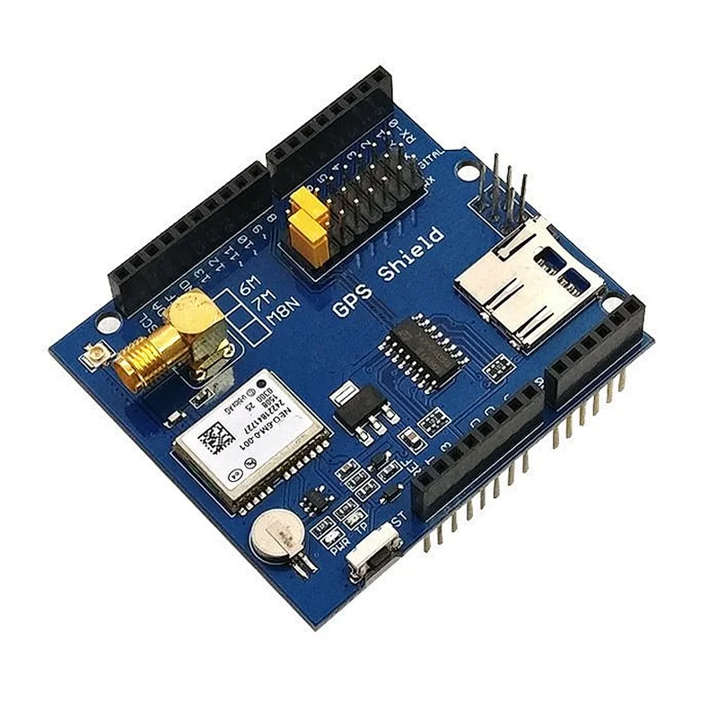 GPS Shield GPS record expansion board GPS module with SD slot card With Antenna