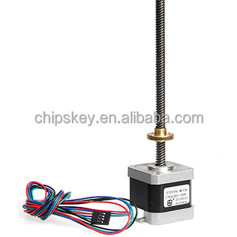 3D Printer Trapezoidal screw motor T8*8 T-type ladder stepper motor screw 300MM