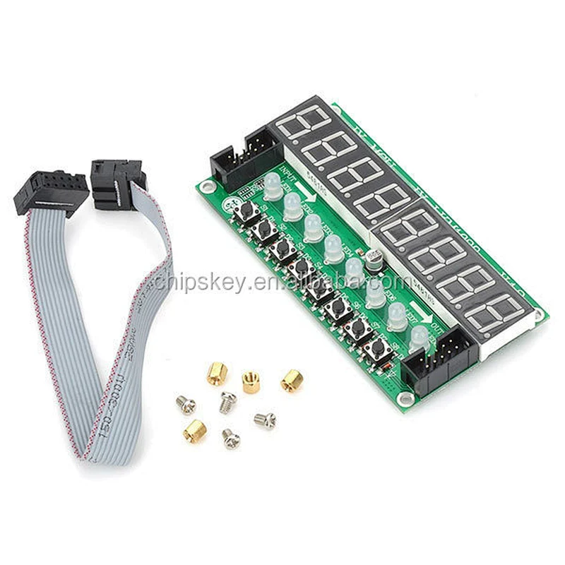 TM1638 8X Green Light Digital Tube + 8X Key + 8X Double Color LED Module