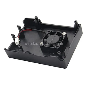 Black Square Raspberry PI 3 Case Compatible Fan