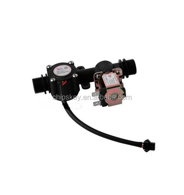 G1/2 YF-201S Water Sensor With DC12V Solenoid Valve