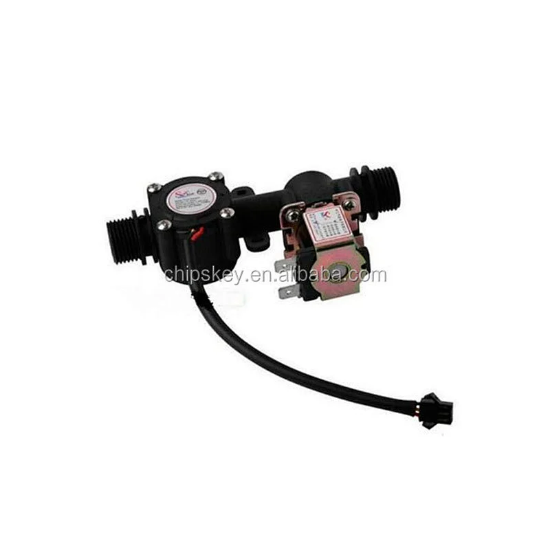 G1/2 YF-201S Water Sensor With DC12V Solenoid Valve