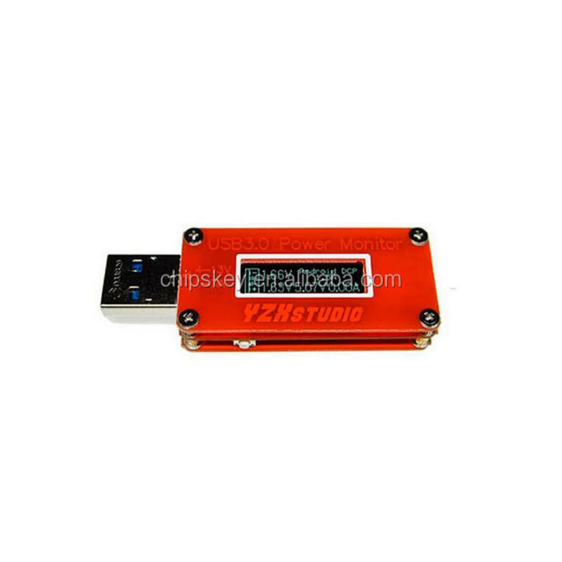 USB 3.0 Power Monitor (Red) YZXstudio Voltage Current Meter High Resolution OLED