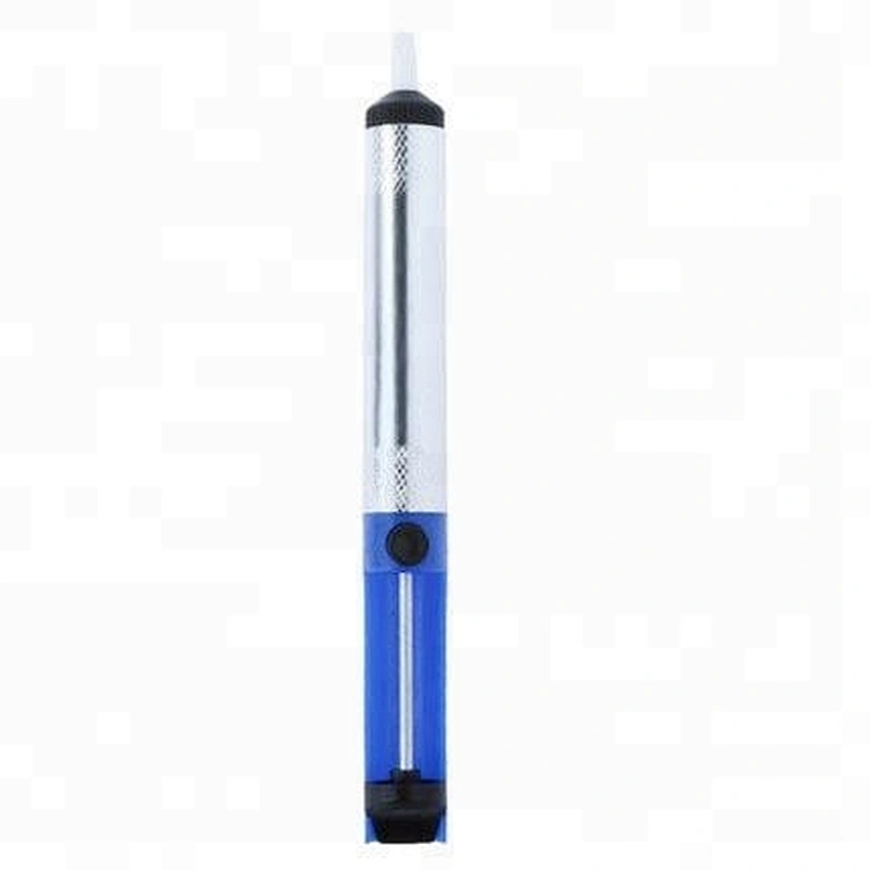 Blue Aluminium Alloy Body Desoldering Pump Solder Sucker Iron Remover Tool