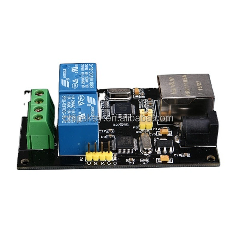 2-way relay network relay remote control smart home Ethernet IP relay normally open contact