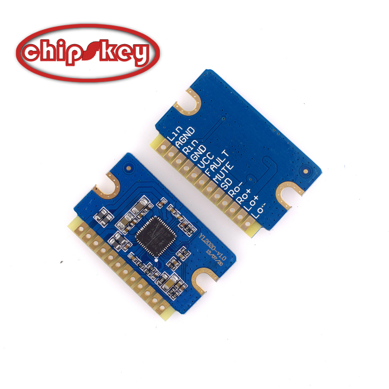 YL2020 20W+20W Class D Digital Power Amplifier Board 12V-24V Mini Power Amplifier Module