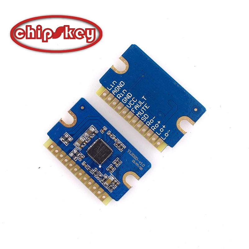 YL2020 20W+20W Class D Digital Power Amplifier Board 12V-24V Mini Power Amplifier Module