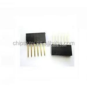 long FEMALE HEADER 1*6P / 1*6P 2.54mm For Arduinos