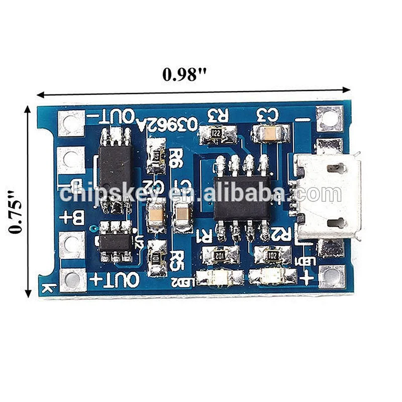 TP4056 5V Micro USB 1A 18650 Lithium Battery Charging Board Charger Module