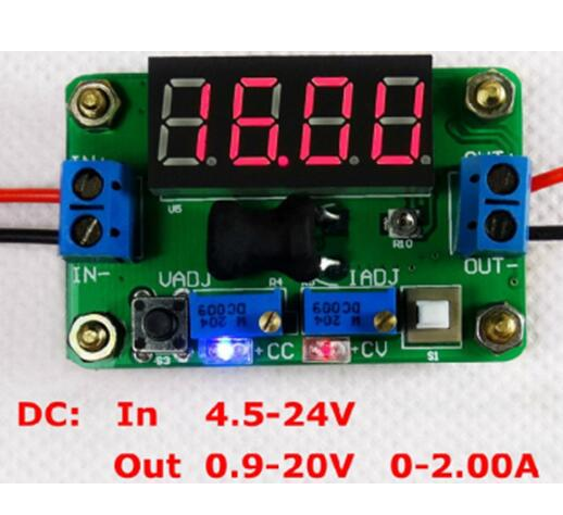 Integrated DC-DC voltage meter, adjustable constant voltage constant current power supply module