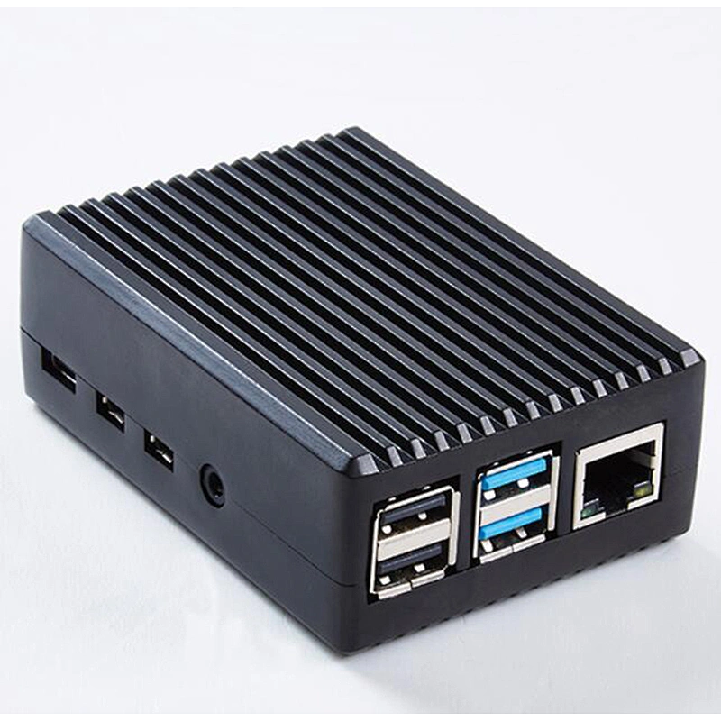 Black  heat sink, metal R PI4 shell  motherboard aluminum alloy case