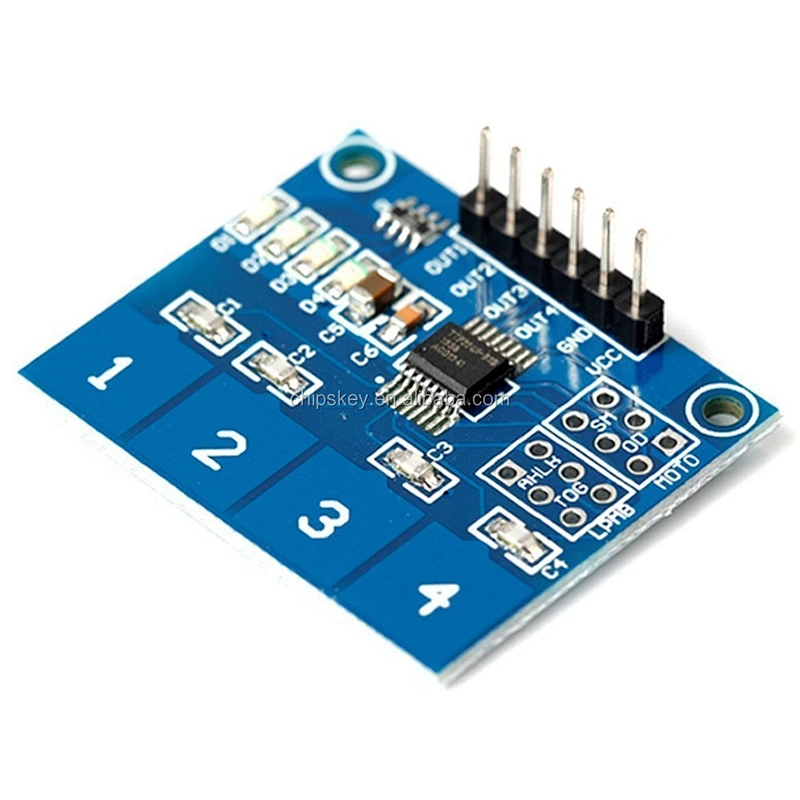 TTP224 4-way Capacitive Touch switch Digital Touch Sensor Module