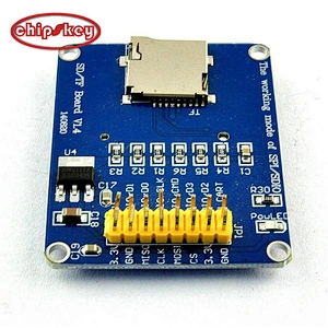 3.3V/5V Micro SD/ TF Dual Card Reader Module SPI/ SDIO Dual Mode Storage Board