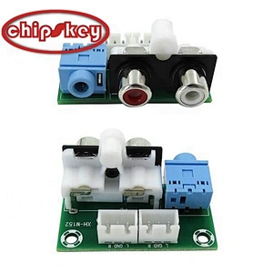Chipskey XH-M152 Stereo SMD RCA Ports Lotus Audio Video Socket Connectors with 3.5 audio Jacks