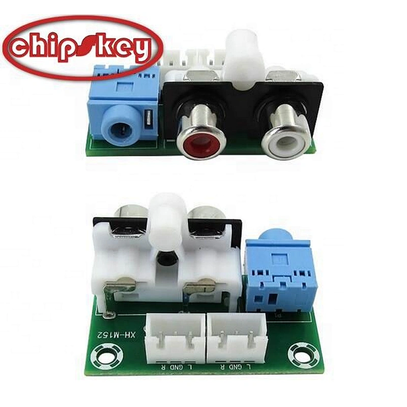 Chipskey XH-M152 Stereo SMD RCA Ports Lotus Audio Video Socket Connectors with 3.5 audio Jacks