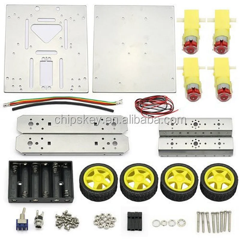 4WD Lightweight/all-wheel-drive Robot Car/smart Car Chassis/electronic Competition Platform