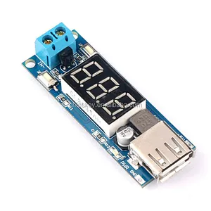 DC/DC BUCK Converter Regulator 4.5-40V 12V To 5V/2A USB Charger Voltmeter Display