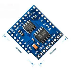 Motor Shield For WeMos D1 mini I2C Dual Motor Driver  TB6612FNG (1A)