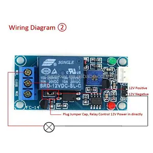 12V car light control,photoresistor plus relay module light detection sensor