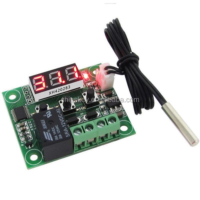 XH-W1209 12V DC Digital Cooling/Heating Thermostat Temp Control Temperature Controller 10A Relay With Waterproof Sens Precisi