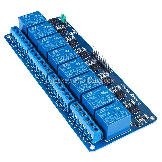 8-Channel 5V  12V Relay Module Board
