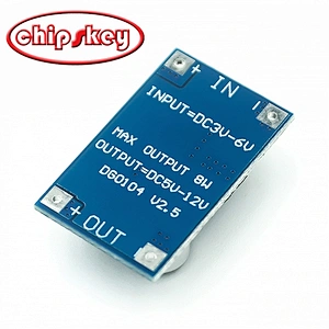 8W high power boost module / input 3V-6V to 12V 3.7V lithium battery charging treasure USB boost board