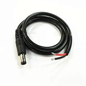 DC5.5*2.5MM single male on the tin power cord male busbar 0.25m