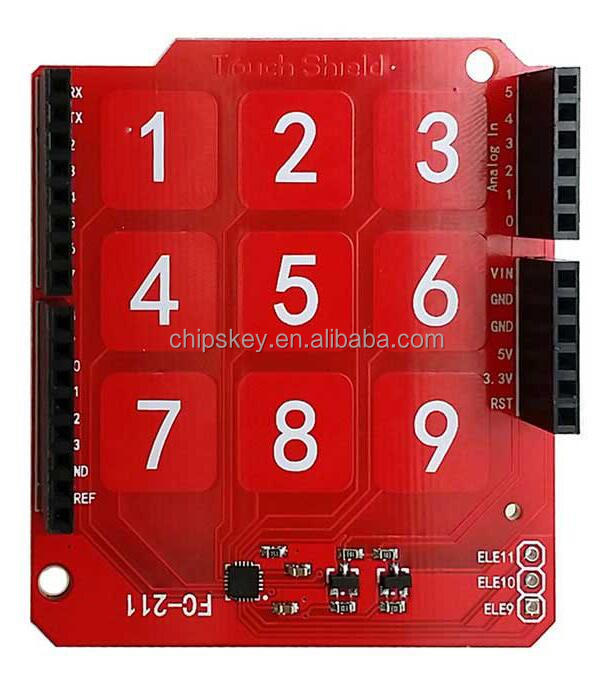 Produino MPR121 3*3 Capacitive Touch Panel Button Module