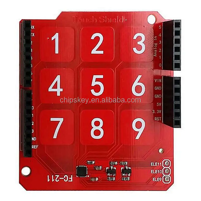 Produino MPR121 3*3 Capacitive Touch Panel Button Module