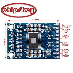 XH-M562 ultra mini thin version DC 12V - 24v TPA3116D2 dual 50W digital audio amplifier Class D amplifier 2 x 50w board