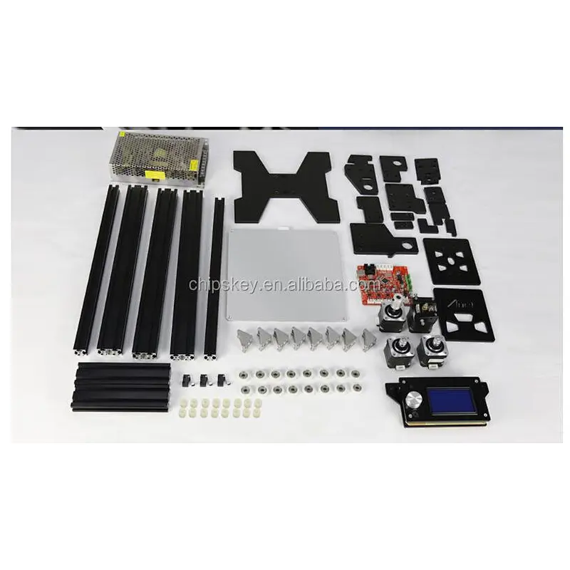 LCD12864 A2 3D Printer Print size 220x270x220MM , Total Size 500*500*490MM