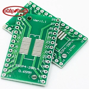 TSSOP16/SSOP16/SOP16/SOIC16/SO16 to DIP16 Adapter Breakout PCB Board