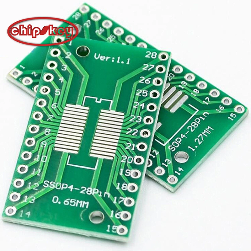 TSSOP16/SSOP16/SOP16/SOIC16/SO16 to DIP16 Adapter Breakout PCB Board
