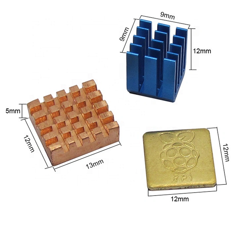 Raspberry Pi HeatSink Aluminum Copper with Logo