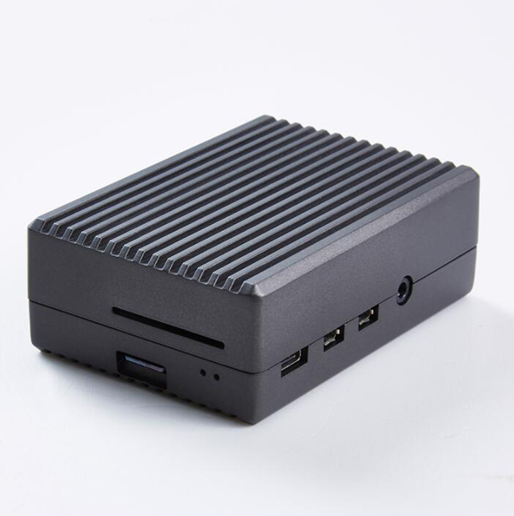 Grey heat sink, metal R PI4 shell motherboard aluminum alloy case