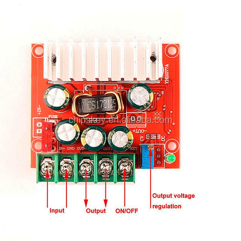 DC-DC step-down module auto / car Regulator / Regulator LTC3780 high efficiency solar wind