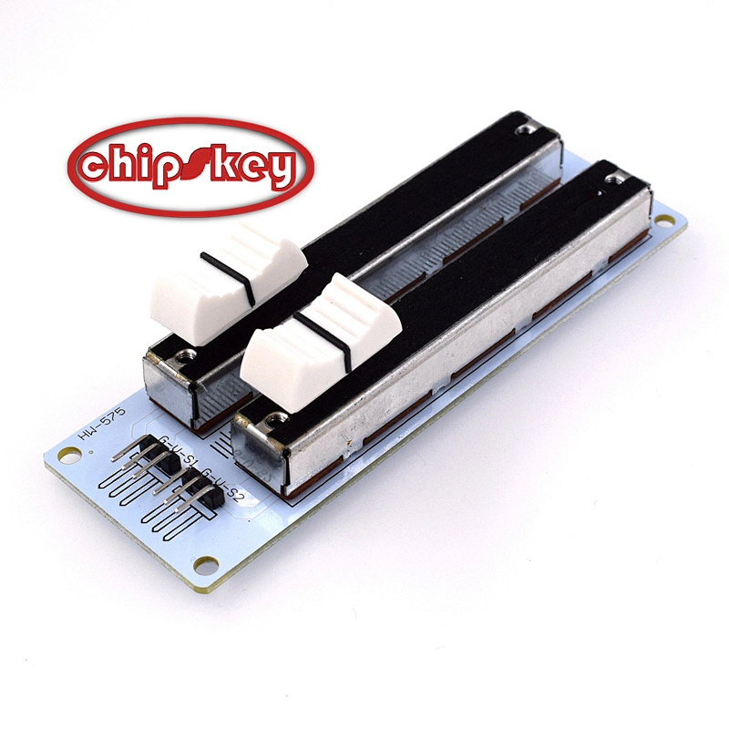 Double-row sliding potentiometer analog sensor  / double linear potentiometer