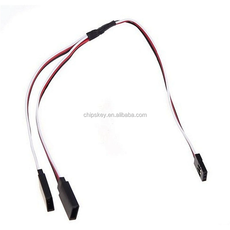 30CM Servo Extension Cord Cable Wire Y Splitter Cable Female - 2x Male