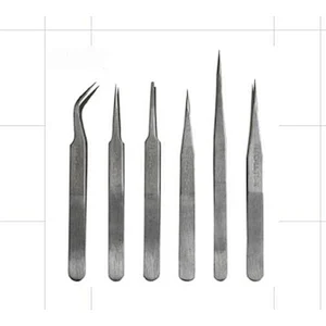 Stainless steel tweezers Forces 6kinds/lot
