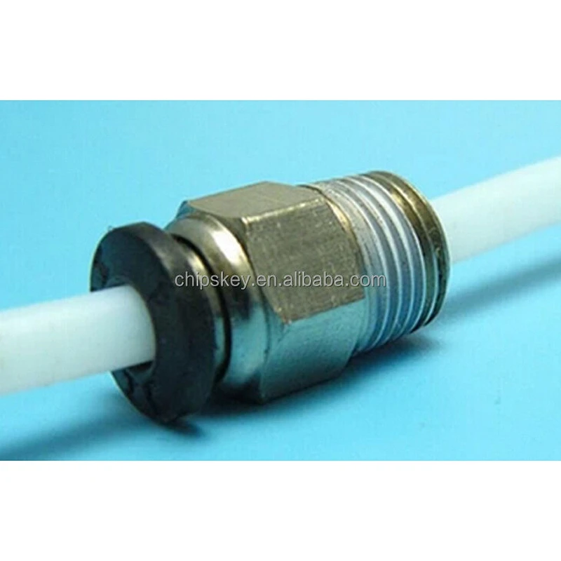 PC4-M10 Printer J-Head Remote Feeding Tube Fittings Push-In Pneumatic Connectors