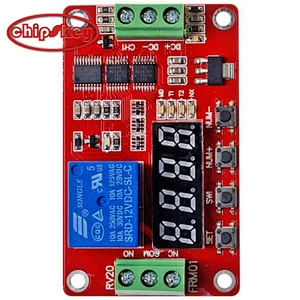 Multifunction digital on/off self-locking delay timer switch relay