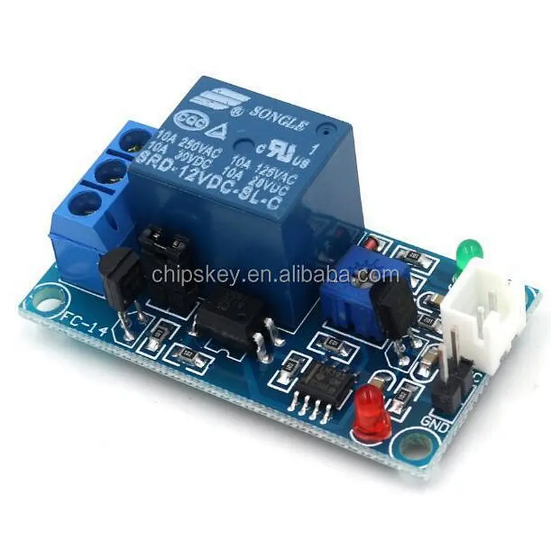 12V car light control,photoresistor plus relay module light detection sensor
